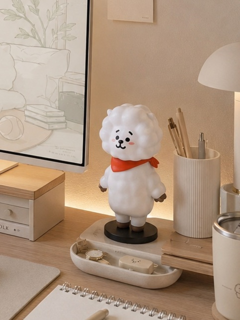 New BTS Jin BT21 Line Friends RJ Figure 4.5 x 2.5